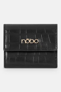 Mały portfel z klapką Nobo croco czarny - Portfele - miniaturka - grafika 1