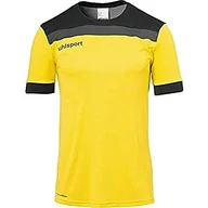 Koszulki sportowe męskie - uhlsport Męska otwarta koszulka z krótkim rękawem 23 koszulka piłkarska odzież treningowa, zielona/czarna/biała, 116 - miniaturka - grafika 1