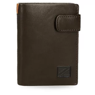 Pepe Jeans Marshal Portfel pionowy z zamknięciem Brązowy 8,5x10,5x1 cms Skóra, Brązowy, Talla única, Portfolio pionowe z zamknięciem kliknięcia - Portfele - miniaturka - grafika 1