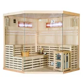 Sauny - Sauna sucha fińska piec 8 KW Harvia BC80 + kamień solny 200X200X200CM MO-EA5CS Mazur - miniaturka - grafika 1