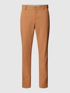 Spodnie męskie - Spodnie do garnituru o kroju slim fit w jednolitym kolorze model ‘LIAM’ - miniaturka - grafika 1
