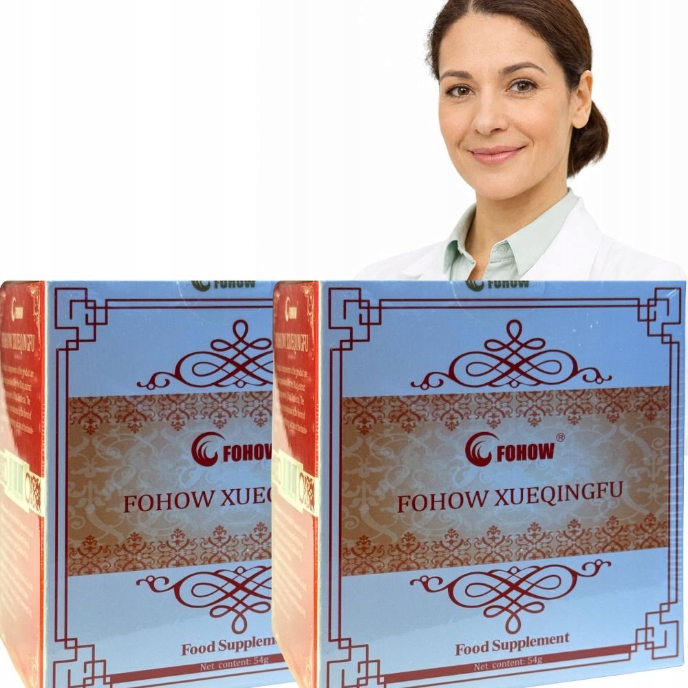 2-PAK Xueqinfu Fohow 240 kapsułek Oczyszczacz Naczyń Krwionośnych (r)