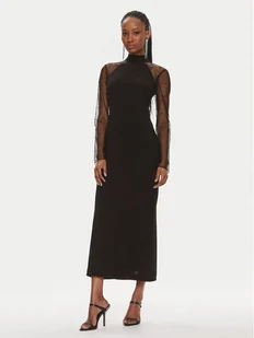 KARL LAGERFELD Sukienka koktajlowa 240W1303 Czarny Slim Fit - Sukienki - miniaturka - grafika 1