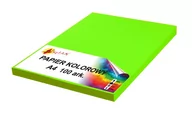 Szkolne artykuły papiernicze - Papier kolorowy A4 80g zielony neon fluo 100 arkuszy - miniaturka - grafika 1