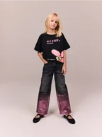 Koszulki dla dziewczynek - Reserved - T-shirt z nadrukiem My Melody - czarny - miniaturka - grafika 1