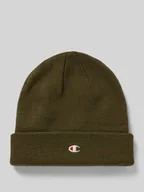 Czapki męskie - Czapka beanie z detalem z logo - miniaturka - grafika 1
