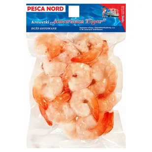 Pesca Nord American Tiger Krewetki duże gotowane 360 g - Ryby świeże i mrożone - miniaturka - grafika 1