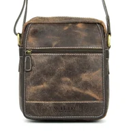 Torby męskie - Listonoszka męska przecierana Wild Tiger brązowa - miniaturka - grafika 1