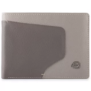 Portfele - Piquadro Akron Portfel RFID skórzany 13 cm grey PU257AOR-GR - grafika 1