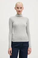 Swetry damskie - Pepe Jeans sweter IZABEL TURTLENECK damski kolor szary  PL702224 - miniaturka - grafika 1
