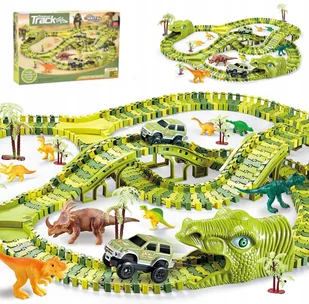 Tor Samochodowy Orbital Paradise Dinozaur Park Magic Track 270 El. - Zabawki konstrukcyjne - miniaturka - grafika 1