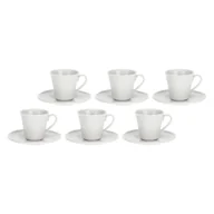 Filiżanki - LA PORCELLANA BIANCA BOSCO Zestaw 6 filiżanek do kawy ze spodkiem 80 ml - miniaturka - grafika 1