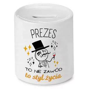 Dla Prezesa Skarbonka na Urodziny na Prezent z Nadrukiem ze Zdjęciem - Skarbonki - miniaturka - grafika 1