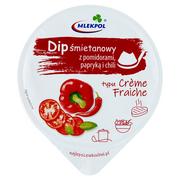 Woda - Mlekpol Dip Śmietanowy Z Pomidorami Papryką I Chili Typu Crème Fraiche 180 G - miniaturka - grafika 1