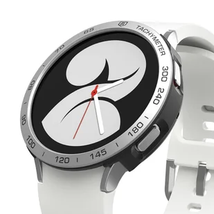 Ringke Etui z Nakładką Ringke Air & Bezel Styling do Galaxy Watch 4 40 mm black/silver - Akcesoria do smartwatchy - miniaturka - grafika 1