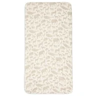 Prześcieradła dla dzieci - Jollein prześcieradło do łóżeczka 120x60 cm ANIMALS Nougat - miniaturka - grafika 1