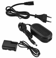 Akcesoria fotograficzne - Zamiennik zasilacza Canon ACK-E6 do Canon EOS 5d mark IV, EOS R i innych LP-E6 (dummy battery) -  Raty - miniaturka - grafika 1