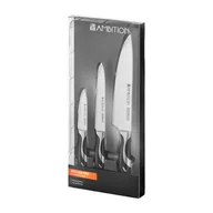Noże kuchenne - Komplet noży Kitchen pro 3-elementowy AMBITION - miniaturka - grafika 1