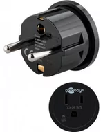 Adaptery i przejściówki - Goobay Adapter sieciowy US/Japan-gniazdo (typ B), NEMA 5  15, 3-stykowe)  Wtyczka ze stykiem ochronnym (typ F, CEE 7/4) 1 szt. 45350 - miniaturka - grafika 1