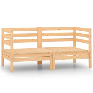 vidaXL 2-osobowa sofa ogrodowa lite drewno sosnowe ! 3082387 - Sofy ogrodowe - miniaturka - grafika 1