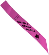 Wieczór panieński i kawalerski - Szarfa personalizowana z imieniem na Wieczór Panieński - 140 cm - 1 szt. - miniaturka - grafika 1