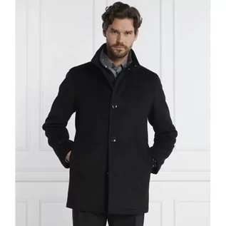 Płaszcze męskie - BOSS Wełniany płaszcz H-Coxtan | z dodatkiem kaszmiru - grafika 1