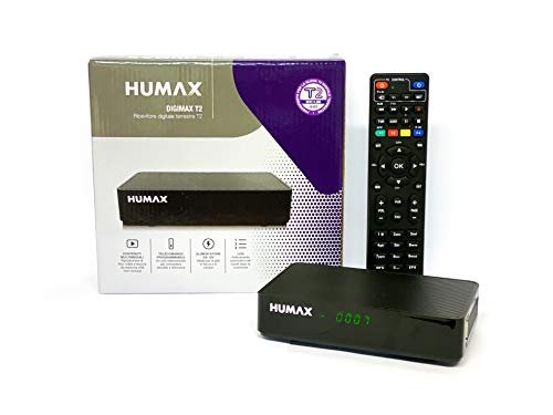 Humax 9-00142 Cyfrowy dekoder naziemny DVB-T2 HD-2022T2 Digimax T2 z pilotem 2 w 1 do sterowania telewizorem