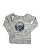 Bluzy damskie - Szara bluza damska wciągana Bufalo Sabres NHL S - miniaturka - grafika 1