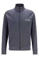 Kurtki męskie - BOSS Męska kurtka treningowa kurtka rekreacyjna kurtka sportowa bluza Contemp. Jacket Z, Medium Grey38., L - miniaturka - grafika 1