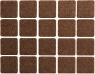 Meble modułowe i akcesoria - Vorel Podkładki filcowe 20x20 mm brązowe 20 sztuk 74861 - miniaturka - grafika 1