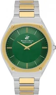Zegarki męskie - Zegarek męski BEVERLY HILLS BP3545X.270 zielony fashion na prezent - miniaturka - grafika 1