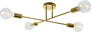 Lampa wisząca Orno SOLO 4P E27, lampa wisząca, max. 4x60W, złota - Lampy sufitowe - miniaturka - grafika 1