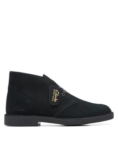 Clarks Trzewiki Desert Bt Evo Czarny - Botki męskie - miniaturka - grafika 1