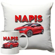 Gadżety dla niej i dla niego - Kubek Poduszka Opel 330ml 40x40cm z Napisem Zestaw Motoryzacyjny - miniaturka - grafika 1