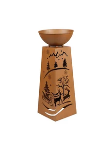 Profiline Dekoracja LED w kolorze brązowym - 25 x 59 x 25 cm - Ozdoby bożonarodzeniowe - miniaturka - grafika 1