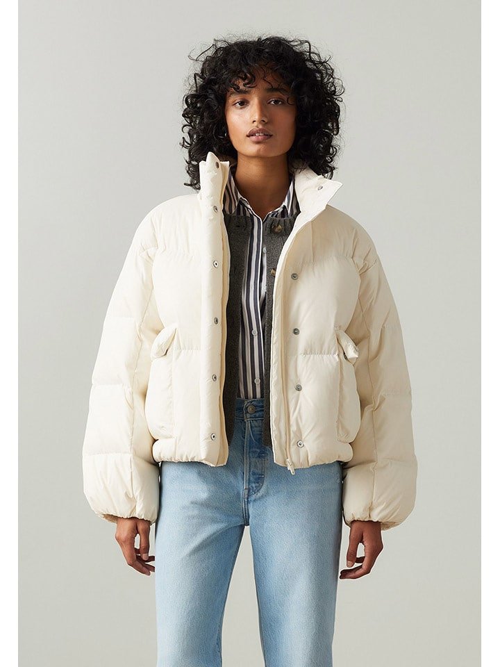 Levi's Kurtka puchowa w kolorze kremowym
