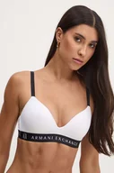 Biustonosze - Armani Exchange biustonosz kolor biały gładki 947027 CC502 - miniaturka - grafika 1