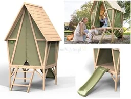 Domek do zabawy Exit Yuki 300 ze zjeżdżalnią drewno - Place zabaw - miniaturka - grafika 1