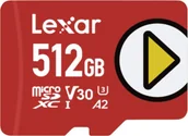 Karty pamięci - Lexar PLAY MicroSDXC 512 GB Class 10 UHS-I/U1 A2 V30 LMSPLAY512G-BNSNG - miniaturka - grafika 1