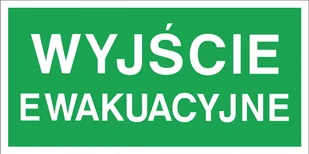 Ze-01 - Wyjście Ewakuacyjne Znak Tablica Płyta Bhp - Akcesoria BHP - miniaturka - grafika 1