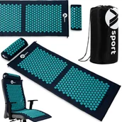 Akcesoria medycyny naturalnej - Msport, Mata do akupresury z kolcami + Poduszka + Worek - miniaturka - grafika 1