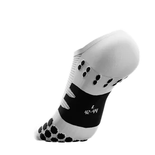 COMPRESSPORT Skarpetki do biegania krótkie NO SHOW SOCKS white/black - Skarpetki sportowe męskie - miniaturka - grafika 6
