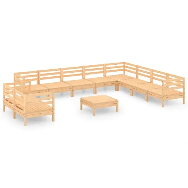 Drewniany zestaw wypoczynkowy na patio z sosny, wymiary: 63,5 x 63,5 x 62,5