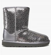 Śniegowce damskie - Ugg T Classic Śniegowce Dziecięce Ciepłe Zimowe Ze Skórą 22 Jka - miniaturka - grafika 1