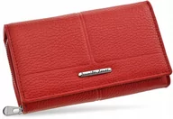 Portfele - Skórzany PORTFEL Damski Karty Dokumenty SUWAK RFID - miniaturka - grafika 1