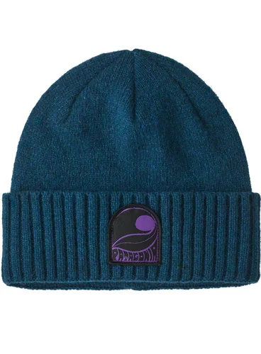 Czapka klasyczna Patagonia Brodeo Beanie - pass it around / glacial blue