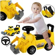 Chodziki - Jeżdzik samochód chodzik dla dzieci autko walec duży - miniaturka - grafika 1
