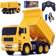 Zabawki zdalnie sterowane - WYWROTKA CIĘŻARÓWKA ZDALNIE STEROWANA NA PILOTA Z PODNOSZONĄ SKRZYNIĄ RC - miniaturka - grafika 1