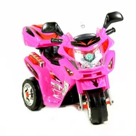 Pojazdy elektryczne dla dzieci - Motor Na Akumulator Dla Dzieci Kufer Led Moto-S-2-Różowy - miniaturka - grafika 1