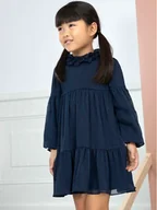 Sukienki i spódniczki dla dziewczynek - Abel & Lula Sukienka elegancka 5.535 Granatowy Regular Fit - miniaturka - grafika 1